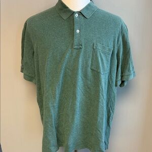 Lands' End Polo Shirt | 100% Cotton | Size XL | Green